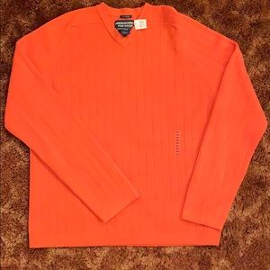 Abercrombie and Fitch orange sweater XL